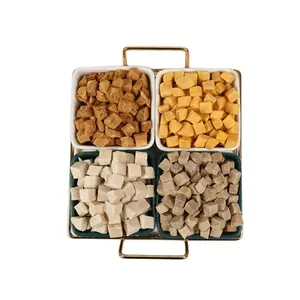Pet snack Mix liofilizzato mix personalizzato alimenti in fiocco nutriente congelato pollo essiccato manzo quaglia secchio bag