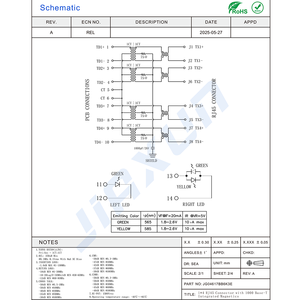 Jiaxun Nhà cung cấp jg46204be nữ <span class=keywords><strong>4</strong></span>-<span class=keywords><strong>Port</strong></span> RJ45 <span class=keywords><strong>Ethernet</strong></span> kết nối với gige Poe biến áp mô-đun nhiều cổng RJ45 kết nối - Product Image 3