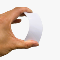 Kartu ID Kosong PVC Inkjet Berkualitas Tinggi, Dapat Dicetak, Laminasi Plastik Putih, Dilengkapi Chip RFID Tk4100 125khz