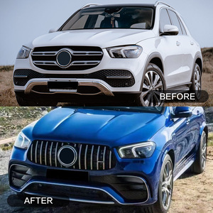 Kit carrosserie pour 2020 <span class=keywords><strong>2021</strong></span> <span class=keywords><strong>Mercedes</strong></span> <span class=keywords><strong>benz</strong></span> <span class=keywords><strong>GLE</strong></span> Class W167 Upgrade GLE63 AMG Front Rear Car Bumpers Grille - Product Image 3