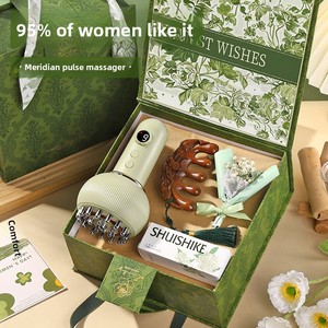 Set <span class=keywords><strong>Regalo</strong></span> di Lusso con Dispositivo per Massaggi in Legno per la Festa degli Insegnanti, <span class=keywords><strong>Regalo</strong></span> Creativo Moderno e Minimalista per Dipendenti e Insegnanti - Product Image 1