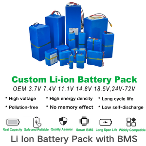맞춤형 리튬 이온 11.1V 12V <span class=keywords><strong>7.4V</strong></span> 2600mAh 미니 휴대용 <span class=keywords><strong>DVD</strong></span> 플레이어 리튬이온 18650 충전식 배터리 팩 - Product Image 4