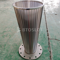 Cilindros de Filtro de Alambre en Cuña SS316L, Estructura Totalmente Soldada para Filtración Industrial Resistente a la Corrosión