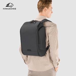 Kingsons Men's <b>Laptop</b> <b>Backpack</b> 20-35L Durable With Side Pockets For Everyday Use - Product Image 4