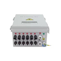 Caja Combinadora Fotovoltaica 6 en 1 DC500/1000 IP65 Impermeable 32A, Caja de Distribución con Certificación IEC CE para Paneles Solares y Equipos Eléctricos