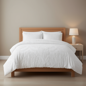 Ensemble de couette en coton chenille super king 3 pièces, tissage jacquard damassé, capitonné, literie classique pour la maison, 8 pièces - Product Image 2