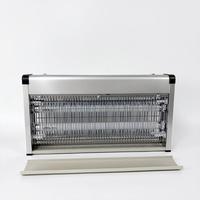 Mata Insectos de Alta Eficiencia Ultra Delgado con Carcasa Metálica, Trampa para Mosquitos Anti-táctil con 2 Luces LED UV de 15L JX70