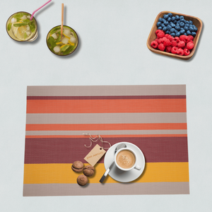 แผ่นรองกันน้ำมันลายคลาสสิก ผลิตจากหนังเทียม PVC คุณภาพสูง เป็นมิตรกับสิ่งแวดล้อม เหมาะสำหรับตกแต่งครัวและงานแต่งงาน ขายส่ง - Product Image 1