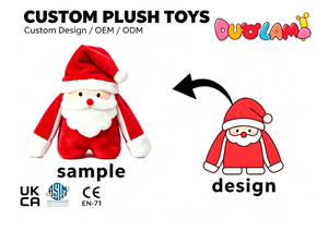 Juguete de Peluche Personalizado de <span class=keywords><strong>Santa</strong></span> Claus, Figura de Peluche Suave y Única para Decoración Navideña - Product Image 1