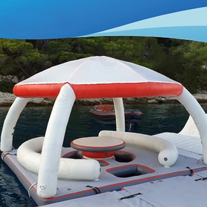 Isla Flotante Inflable de Nuevo Estilo 2025, Balsa de Agua de Ocio, Toldo Parasol, Isla Flotante Acuática Inflable para Resort - Product Image 5