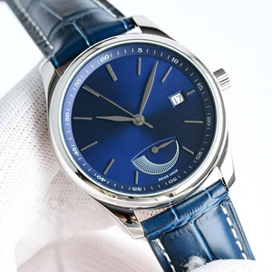 Montre automatique mécanique de luxe de style designer, en acier inoxydable, avec affichage de la date et chronographe - Product Image 2