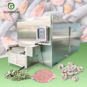 เครื่องแช่แข็งแบบหมุนสเตนเลสสตีลพร้อมสายพานลำเลียงและตะกร้า - Product Image 1