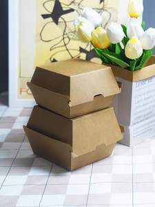 Boîte d'emballage personnalisé imprimé jetable à emporter de qualité alimentaire rapide <span class=keywords><strong>Mcdonald</strong></span> Hot Dog <span class=keywords><strong>poulet</strong></span> frit français Burger - Product Image 6