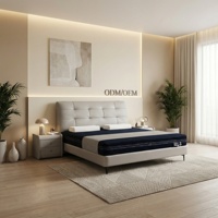 Lit rembourré moderne de haute qualité personnalisable, revêtement en cuir véritable, cadre en bois de pin |   Durable et écologique, garantie 10 ans