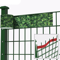 PVC Sichtschutzstreifen Sichtschutz Roll Doppelstabmatten Zaun Blickdicht 35m X 19 cm con 20 Befestigungsclips