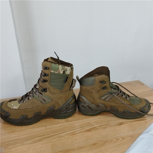 TSB08 Brown Green CP Customized Outdoor Brown <b>Boots</b> Ankle <b>Boots</b> 7 - 8 Inches Middle Top 8-9 Inches High Top <b>Hiking</b> <b>Boots</b> - Product Image 5
