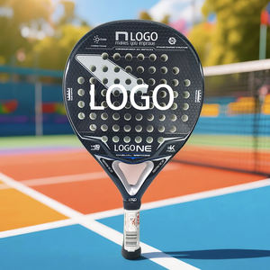 Raquettes de Padel de Haute Qualité en Gros, Cadre en Fibre de Carbone Aérodynamique Forme Goutte d'Eau, Cœur en EVA - Product Image 1