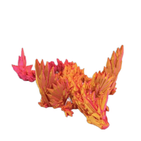 Dragon imprimé en 3D avec des ailes, dragon 3D articulé de 9 pouces avec ailes pour la décoration de la maison, du bureau, jouet de bureau exécutif
