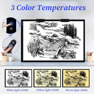 Almohadilla de luz LED recargable de 3 modos de luz, caja de rastreo de mesa A1 grande para pintura de diamantes, función de tablero de escritura y dibujo artístico - Product Image 2