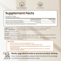Gélules de Vitamine D3 & K2 MK7 OEM ODM à l'huile de coco, Force Maximale, Soutien Nutritionnel Immunitaire et Osseux, Complément Alimentaire
