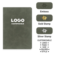 Carnet Jotter à couverture en cuir avec logo personnalisé Lmprinting pour l'école