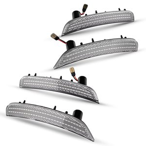 Feux de position latéraux LED <span class=keywords><strong>avant</strong></span> et arrière pour <span class=keywords><strong>Fiat</strong></span> <span class=keywords><strong>500</strong></span> 500e Pop Sports 2011-2019, clignotants de voiture sans erreur - Product Image 6
