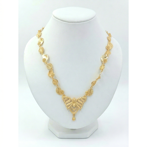 Divyoro Juego de Collar y Pendientes de Mariposa Chapados en Oro para Mujer, Joyería Clásica, Diseños Clásicos, Aleación de Cobre, Longitud Ajustable - Product Image 1
