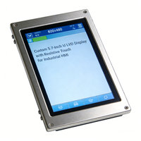 Módulo LCD TFT Industrial Dwin Personalizado de 5.7 Pulgadas, Pantalla Táctil Resistiva de 4 Cables, Resolución 320x240/640x480, Interfaz LVDS, 450 Nits, 24V