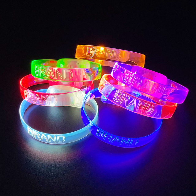 Best Selling Party Favors Sound Activated Bracelet Music Concert Sound Control Led Light up Wristband