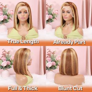 Perruque en dentelle frontale 13x6 HD, cheveux humains alignés sur la cuticule, perruque en dentelle frontale vierge, cheveux humains bruts, vente en gros, perruques sans colle, cheveux humains - Product Image 5