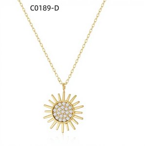 Collar de moda con circonita C0189 para mujer, joyería de alta calidad - Product Image 2