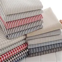 High Quality Stripeed Yarn Dyed Cotton Linen Fabric