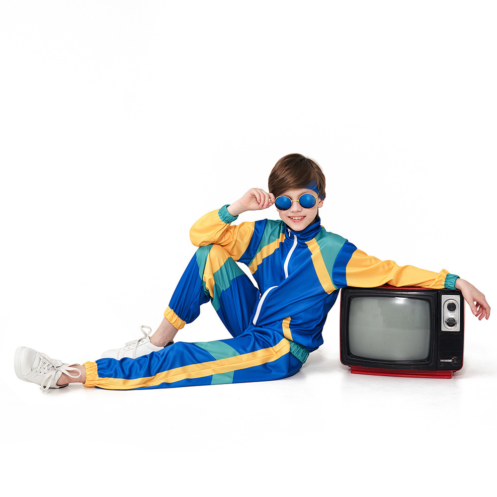 Disco-Kostüm Für Kinder – Bunt & Atmungsaktiv, Größe 104, Ideal Für Karneval & Fasching