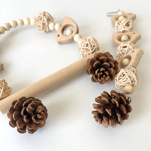 Meilleur ensemble de jouets pour perroquets de luxe, mignons et durables - Jouets interactifs en bois durables pour l'intérieur, de différentes tailles, marque <span class=keywords><strong>YUHAN</strong></span> - Product Image 3