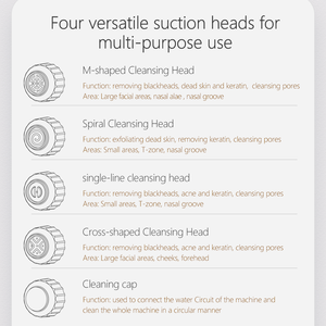 2024 nouvelle Innovation petite bulle eau chaude froide oxygène nettoyage en profondeur nez pores du visage aspiration électrique dissolvant de points noirs - Product Image 4