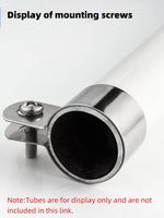 Pince de support en U en acier inoxydable pour sangle de trou de tuyau rigide et système métrique de boucle de mise à la terre ohmique