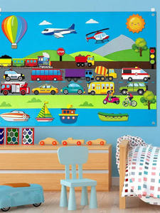Tablero de Actividades de Fieltro <span class=keywords><strong>3D</strong></span> Walutz Transfronterizo para Educación Temprana, DIY, para Niños de 2-3 Años, Aprendizaje Educativo - Product Image 3