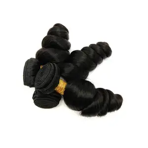 Factory price unprocessed grade 11a loose wave 8inch to 30inch raw peruvian human virgin hair bundles