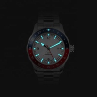 SKX 007 — montre bracelet en céramique/aluminium pour hommes, chronographe automatique, double couleur, monture GMT, haute qualité, nouveau, OEM