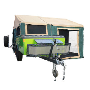 Remorque de camping tout-terrain robuste 4x4 avec tente latérale pliable et cuisine coulissante pour le camping - Product Image 6