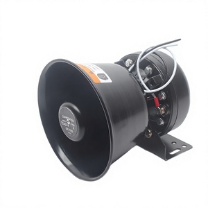 สำหรับลำโพงสัญญาณเตือนภัยรถยนต์ 12V 200W แบบทรัมเป็ตสีดำ - Product Image 3