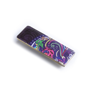 Customized Logo Portable Purple Rectangle Nameplate Office Name <b>Badge</b> - Product Image 2