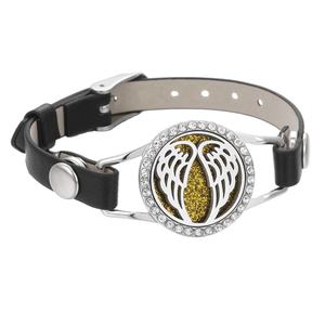 Diffuseur d'huiles essentielles aromathérapeutiques, bracelet en cuir avec pendentif - Product Image 2