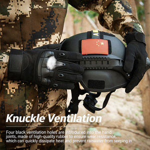 Sarung Tangan Taktis Mikrofiber Berkualitas Tinggi, Tahan Lama, Layar Sentuh, Pelindung Buku Jari, Termal/Insulasi Musim Dingin, Bersepeda, Memancing, Aktivitas Luar Ruangan - Product Image 4