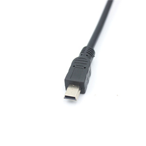 <b>Mini</b> <b>USB</b> Data Cable 5 Pin Single Head For Camera Black PVC Jacket Copper Core - Product Image 1