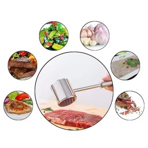 New Arrival <b>Kitchen</b> <b>Gadget</b> Meat Tenderizer <b>Tool</b> Heavy Duty 304 Stainless Steel Meat Hammer - Product Image 2