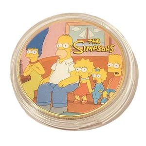 Moneda Conmemorativa de Anime Japonés Personalizada al por Mayor del Fabricante, Moneda de Oro de los <span class=keywords><strong>Simpson</strong></span>, Personaje de Dibujos Animados, Chapada en Oro de 24K - Product Image 5
