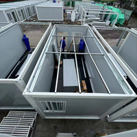 Conteneur en acier pliable, respirant et écologique, idéal pour la construction de maisons conteneurs, bureaux, hôtels et parcs – Facile à ranger
