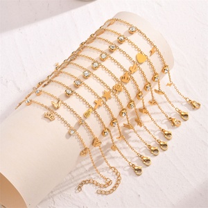 Trendy Vintage Casual/Sporty Stainless Steel Gold <b>Rope</b> <b>Chain</b> Bangle for Women Anniversary - Product Image 2