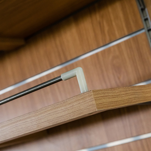 Supermarket Single-sided <strong>Wall</strong> Shelf with Iron Structure and Wooden Cabinet Body, Fashionable and <strong>Beautiful</strong> - Product Image 4